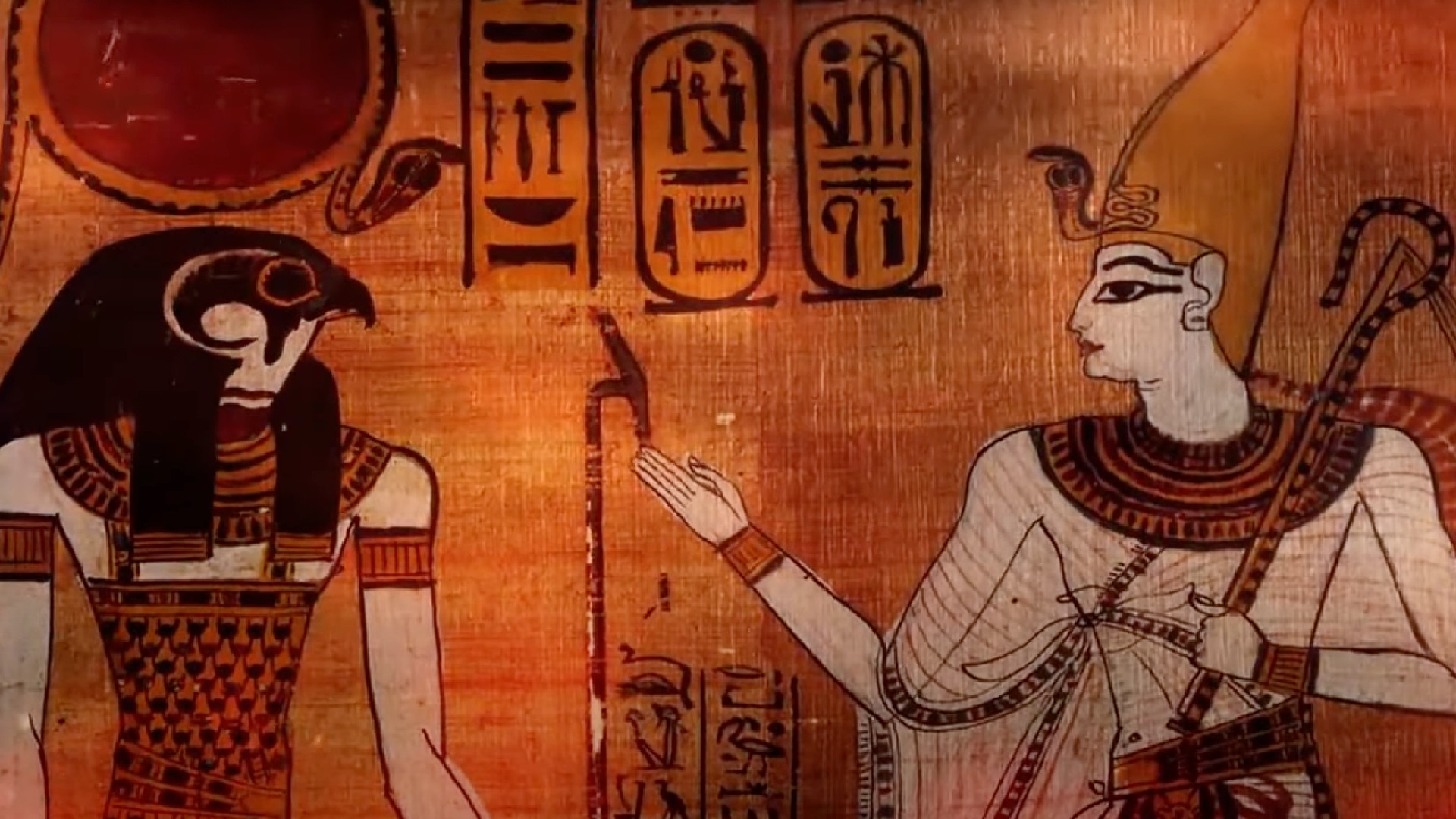 Illustration of Ancient Egyptian gods