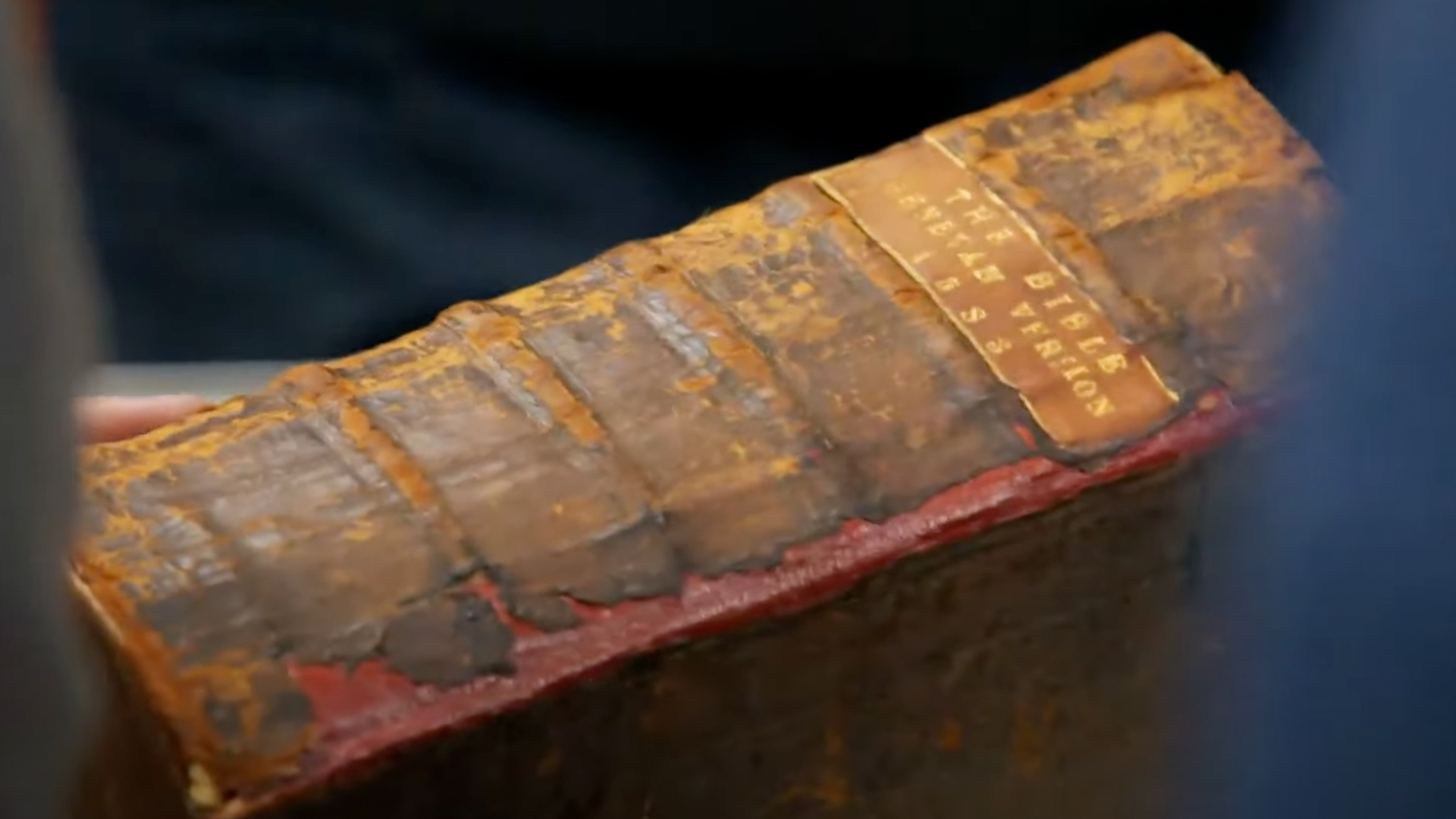 A copy of the Genevan Version of The Bible from the 16th century