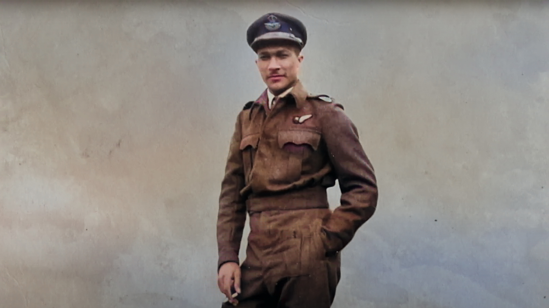 Colourised image of John Jellicoe Blair in his uniform