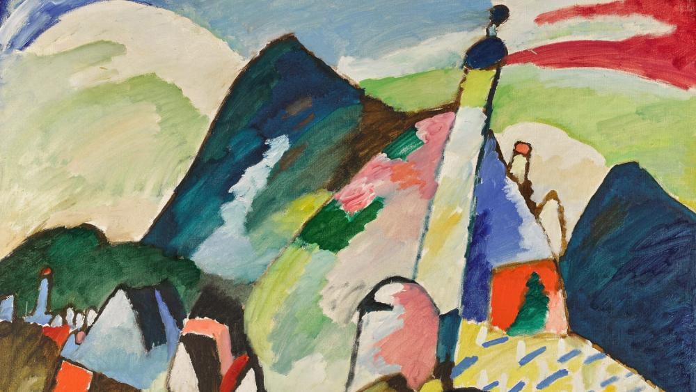 Murnau mit Kirche II by Wassily Kandinsky
