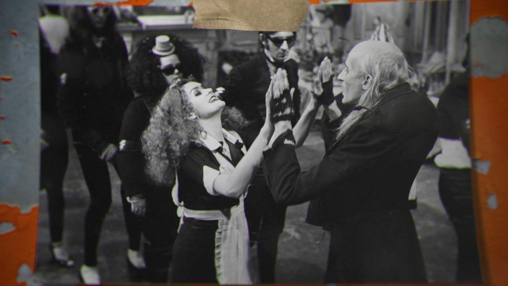 Richard O'Brien as Riff Raff, and Patricia Quinn as Magenta in the film version of Rocky Horror