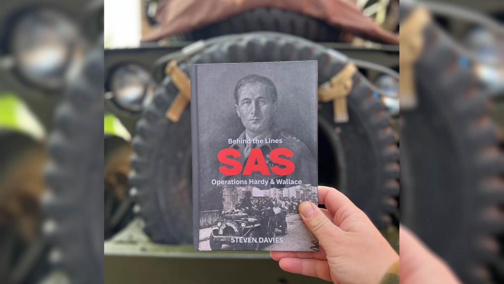 A copy of the book 'SAS Behind the Lines'