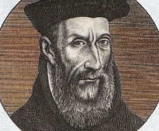 Old portrait drawing of Nostradamus