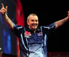 Phil Taylor celebrates