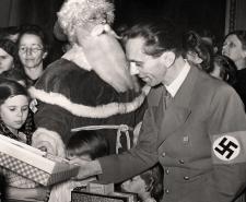 Joseph Goebbels with his children and Father Christmas