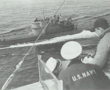 A German U-Boat surrender to the US Navy