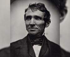 Black and white portrait photograph of Charles Goodyear