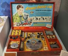 The Gilbert 238 Atomic Energy Lab on display in a museum