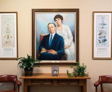 Painting of Edgar Cayce and his wife Gertrude Evans