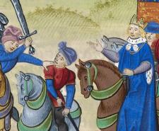A painting depicting the execution of Wat Tyler