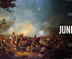Painting of the Battle of Waterloo