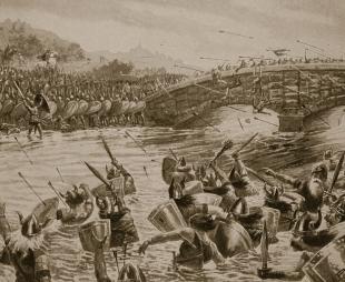Illustration depicting the Battle of Maldon