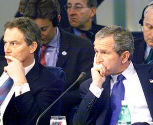 Tony Blair and George W. Bush