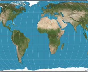 The Equal Earth map showing countries at their actual size