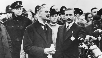 ghost army d day Neville Chamberlain returning from the Munich Conference
