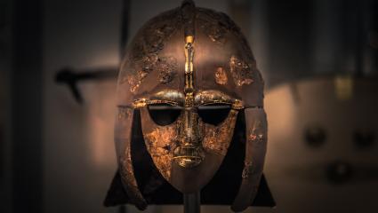 Ancient Anglo-Saxon helmet