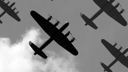 ghost army d day A stock image of planes flying overhead, similar to those used in WW2