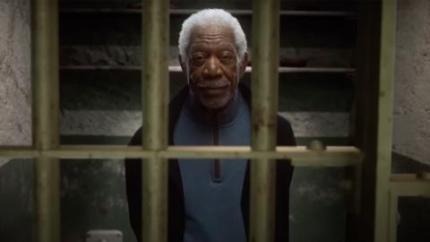 Morgan Freeman behind bars
