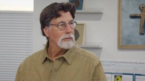 Rick Lagina wearing a tan coloured shirt