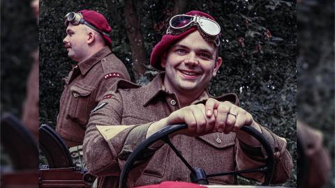 Steve Davies at a living history event