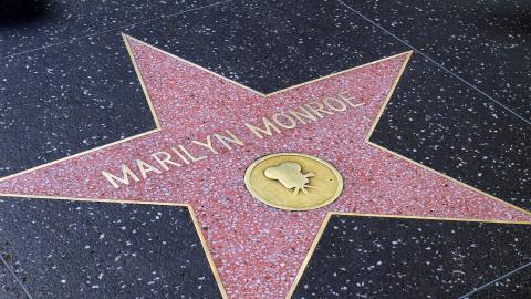 Marilyn Monroe's star on the Hollywood Walk of Fame