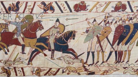A section of the Bayeux Tapestry