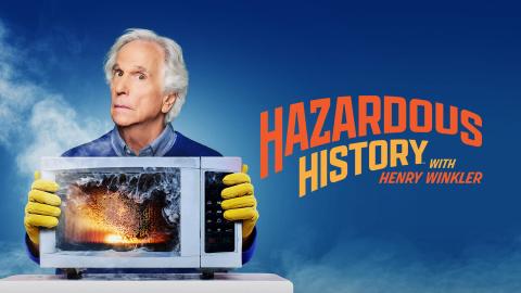 Promotional artwork for the second series of Hazardous History With Henry Winkler