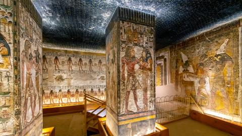 Inside the tomb of Seti I