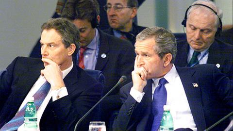 Tony Blair and George W. Bush