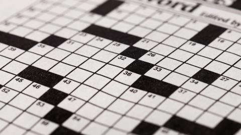 A blank crossword puzzle