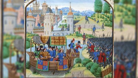 Richard II meeting with the rebels of the Peasants' Revolt