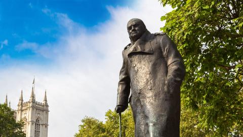 Winston Churchill statue in London