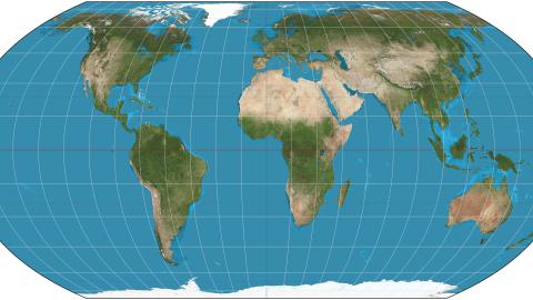 The Equal Earth map showing countries at their actual size