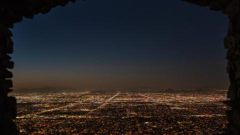 A view out over Phoenix, Arizona