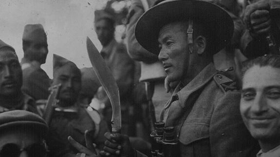 Gurkhas pictured during World War 2
