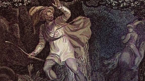 The death of William II, killed by an arrow in the New Forest.