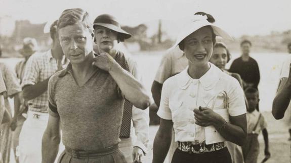 King Edward VIII and Mrs Simpson on holiday in Yugoslavia, 1936.