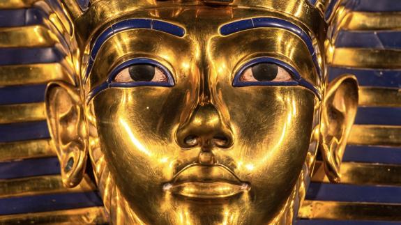 Replica of the Tutankhamun's funeral mask found in Egypt