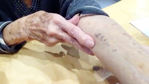 Lily Eber reveals the tattoo she received at Auschwitz