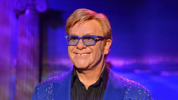 Waxwork figure of Elton John