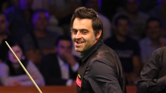 A photograph of Ronnie O’Sullivan playing in Sofia