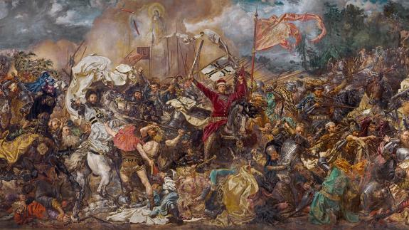 Painting depicting the Battle of Grunwald