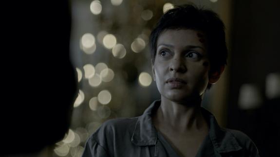 Still of Sam Naz portraying Noor Inayat Khan