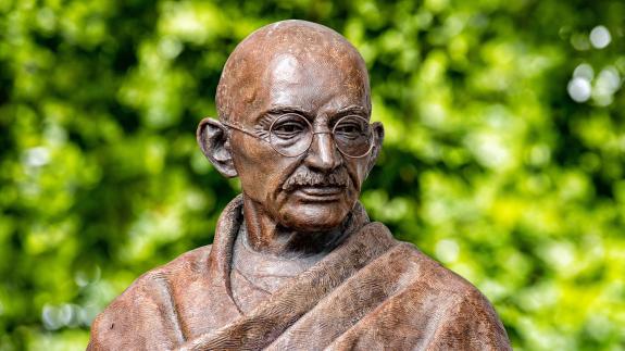 A statue of Mahatma Gandhi