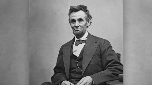 A portrait of Abraham Lincoln by Alexander Gardner