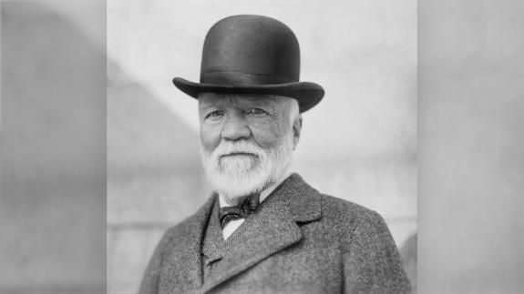 A portrait of Andrew Carnegie on the 17th October, 1913