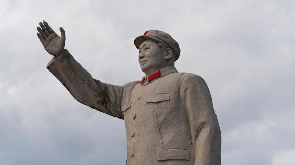 A monument of Mao Zedong in Lijiang, China