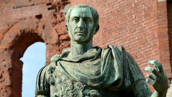 A statue of Julius Caesar in Turin, Italy