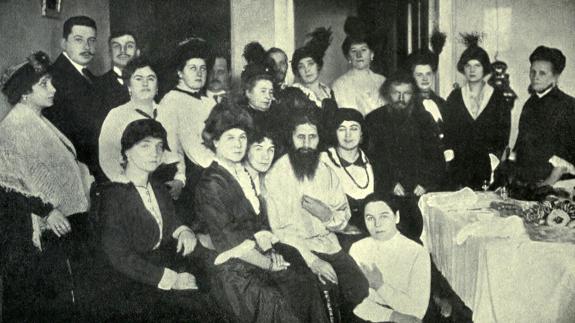 Rasputin, the favorite of the Russian Empress, in 1914