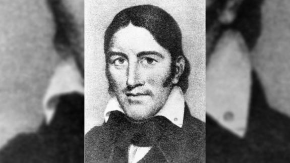 A portrait of Davy Crockett